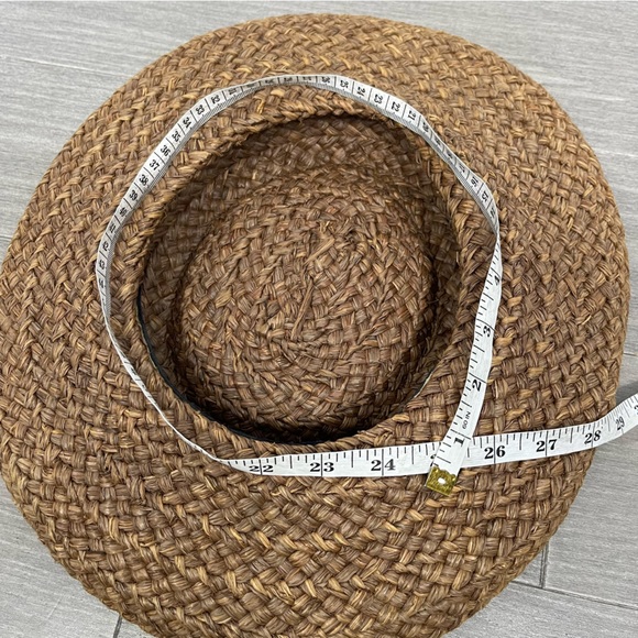 Helen Kaminski Straw Raffia Sun Hat Australia Natural Bohemian Boho Summer Beach - Picture 15 of 15